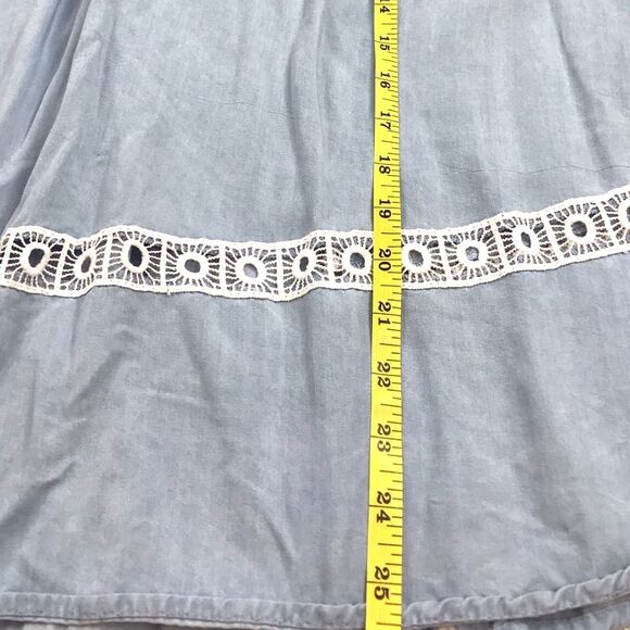 Hint of Mint Sleeveless Lace Top Oversized Relaxed Top shirt Size 3X - Picture 9 of 9